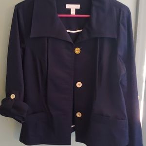 Charter Club Med Petite nwhy blue jacket